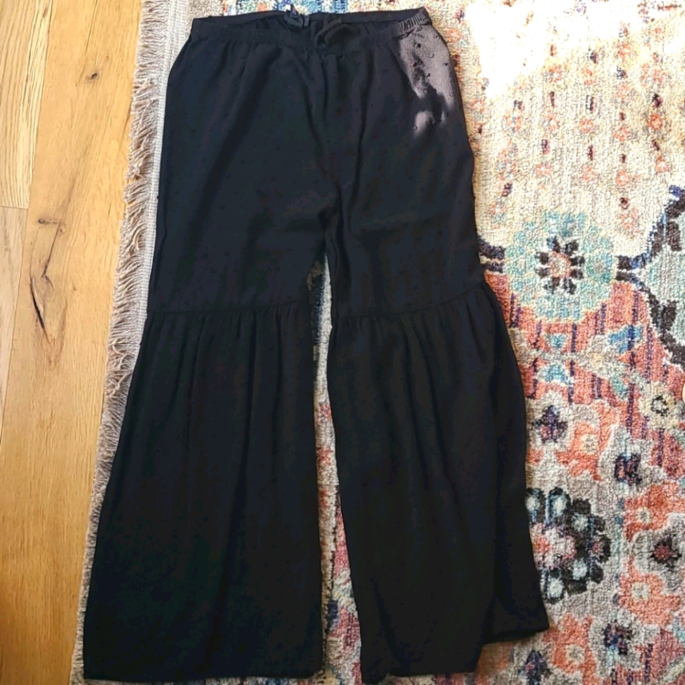 Girls cropped bell bottom pants